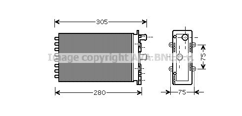 AVA QUALITY COOLING Soojusvaheti,salongiküte VW6239